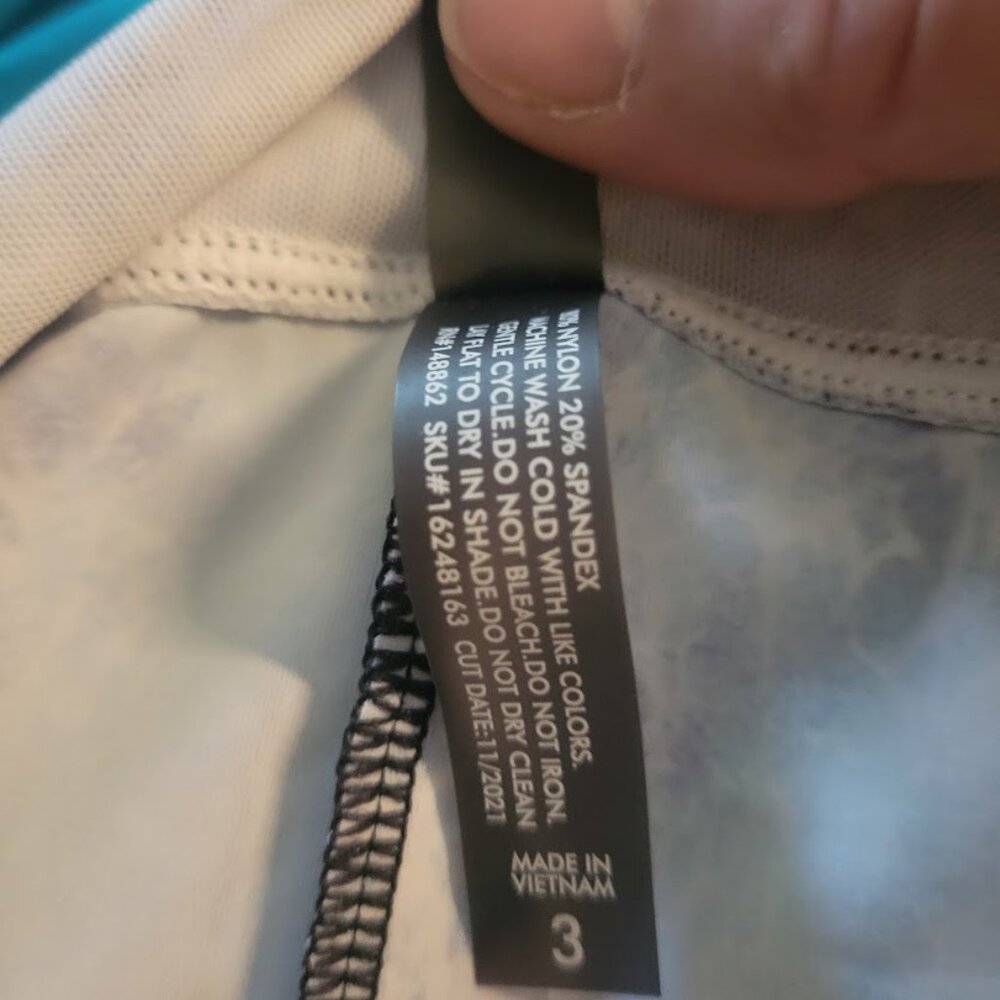 Torrid Swim Capris with water pattern various and pockets 4x plus - Picture 6 of 6